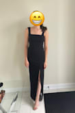 This dress fit me perfectly, aside from the length being too long. I wore ~3 inch heels with it, and the length was just right. Perfect for a black tie wedding. - Chryssa P.