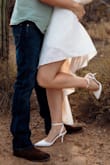 Wore these shoes for my engagement shoot, and they were perfect! They were not the easiest to walk in, but comfortable enough for a few hours. - Emily G.