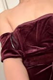 I love this dress! It fits me right, but the shoulder sleeves are loose. This dress is designed for a person with larger chest. Too bad I have to return it. - Maria C.