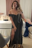 I originally bought a size Large and it fit good, but it wouldn't close on my back. So I ordered the size XL, and it is a little loose, but I am keeping it because overall it is a nice dress. - LUISA C.