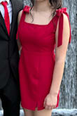 My daughter loved the fit, feel and style of her Lulu dress. The material was of great quality, easy to iron and looked great. It gave my daughter the feel she wanted and made my momma heart happy that it covered her up and wasn't too short! Loved the tiny slit. It was just enough! - Amanda A.