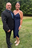 Beautiful dress for a wedding, very simple yet elegant.  There is NO stretch to the dress so I had to size up to accommodate my ribcage area which left the bust WAY too big.  Overall good dress. - Rebecca B.