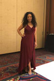 I wore this to my aunts wedding and loved it! I got a lot of compliments and the split allowed me to dance the night away. - Ashley M.