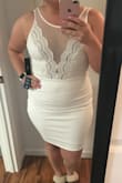 I normally get an XL, since I'm bottom heavy but there was only a Large in stock. Fits like a glove! Bought for my bachelorette in Miami! - Kaitlin W.