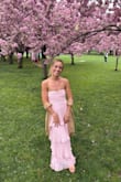 A little long and I wish I got it tailored - Samantha G.
