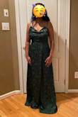 I purchased this as a bridesmaid and it fit perfectly. The dress does drag on the floor, so it must be worn with high heels, but everything else is great. - Samara D.