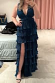 The fit was perfect! The design is stunning, and the color is beautiful. Nice fabric; I love it. - Fabiola B.
