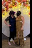 I had so many compliments on this dress! It was so comfortable and easy to wear. I loved the ability to adjust the back to support the girls in the front. Heels are a must if you're shorter than 5'10 - it's long! - Alysia K.