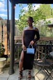 Wore this dress for a wedding, it was snatching in all the right places. Has a zipper on the side so you can slip right in. Loved the strapless one sleeve look. Shoes are also from lulus!! No complaints honestly. Will definitely be getting my money's worth, looking for the next event to wear it to ;) Don't even think twice girl, buy it! - Keana C.