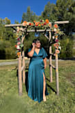 Beautiful dress, true to size. Waist has no give. My only complaint is that the dress was very long. I had very high heels, and the dress still dragged a little bit, other than that, gorgeous! Would definitely buy again! - Diana L.