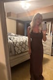 This dress is amazing! Very flattering, had the shoulders taken up and length too, and it drapes down beautifully!! I have a slight tummy pouch, but you'd never know it on this dress, no need for Spanx, it's just perfection! - Jacinda W.