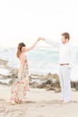 This dress was perfect. I'm smaller up top so even though reviews said it was tight up top, it fit me perfectly! It was snug but a good snug where I felt like it was super flattering! I loved it for our engagement photos, and know I'll get even more use out of it! - Christa M.