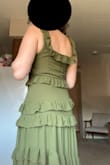 I actually ordered down from what the site told me to. Even going down in size, the top/straps were loose while the bodice area was a snug fit (not too tight though). I couldn't go down in size or up in size, so I ended up returning it. It's a decent dress, but the color doesn't match the Cocktail style of the wedding I'm going to (that's on me, though) - Melissa J.