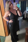 Runs a little tight around the waist, but nothing a little shape wear can't fix. For reference, I'm 5'4 170lbs, and I ordered a large.
It shows off the curves for sure - Amber K.