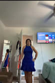 I thought it was a pretty dress just hugged in the wrong areas. Was looking for a dress to wear to a friend's "Something Blue" bridal shower. - Morgan G.