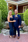 Dress worked perfectly for an outdoor wedding, super comfortable, and received many compliments, matched my husband's navy suit (I did edit the photo so color looks a tad more vibrant, but it is a true navy) - Brooke F.