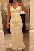 Hi, I loved this dress and the fit! The only reason I returned it is that the straps were a little too cheaply put together for me. It reminded me of an old cami tank. It didn't look elegant, that was my only complaint - Elise B.