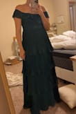 This dress fits perfectly; it will be great for a fall wedding that I have coming up. I can't wait to use it! - Abby W.
