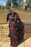 Things I LOVED! The fabric (no stretch, but hugged just right!), the sleeves, the endless compliments!! I was surprised by how high the slit actually was. But I am very wide in the hips sometimes, which I think pulled it up a little. Only negative, I wasn't super happy with the packaging. It was very wrinkly because it was not folded in any way; it was essentially shoved into a plastic bag. I think a little more care could have gone into that part. Otherwise, the shipping, the product, and the entire process were great! Will absolutely. W ordering again! And wish I didn't wear this dress to such a big event because I want to wear it to everything!!! - MALLORY M.