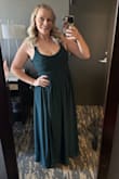 The color is absolutely beautiful, and the fit was very flattering, comfortable, and true to size. I'm 5'3" and ordered a size large. I received so many compliments when I wore it! It was a bit long on me and needed minor tailoring, but overall, I'm very happy with this purchase. - Erin S.