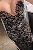 Love the dress. Absolutely stunning. Was a little tricky to figure out the best way to get into it. (No side zippers). Definitely size up if you're abundantly curvy in the bust and/or butt. Not sure if an exchange will work for me, but keeping my fingers crossed that a larger size will work. - Catina O.