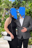 It fit perfectly! I did have to search for a bra to wear with it; found a Victoria Secret bathing suit top after much searching that worked. The dress is elegant and made well. Highly recommend!! I wore a small size in the dress. Photo is cropped out lol - Breanna W.