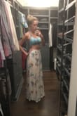 I'm 5'8 and it was still very long on me. If you wear with heals/wedges it'll be perfect ! Gorgeous dress - Jennifer H.