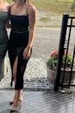 I haven't ever loved a wedding guest dress so much! It fit like a glove, no weirdness anywhere, and was so comfortable. I usually wear x-small dresses and x-small tops, sometimes smalls, and this x-small dress was perfect. If you're hesitant, just order it, you won't regret it! - Arielle B.