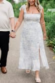 Wore this as a dressy casual option for engagement photos in a nature park! It was bridal without feeling too over the top, and I felt like it was a super flattering cut! I wore sticky boobs with it but you could probably get away with wearing no bra if needed! - Kaitlyn M.