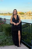 This dress fit perfectly! No bra needed and the fit is incredibly flattering. This style would look amazing on any body type. The black is timeless and so classy.  I received so many compliments! I would purchase again in other colors. - Corinne G.