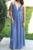 Bought this dress for a formal wedding and it was perfect! I still had to hem the dress even with 4 inch heels but it looked great and got lots of compliments. The only thing I'm worried about is how the pleats are going to hold up but I'll cross that bridge when I get there! - Bianca F.