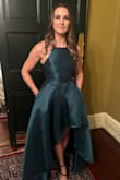 I received compliments all night on this dress. It was so beautiful. It was tight in the bodice without stretch, but I am small-chested, so it didn't matter. Oh, and POCKETS!! - Danielle E.