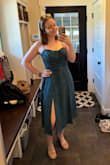 Super comfortable, but still stylish. I kinda wish the boob cup things had more structure because my girls were not fitting into those lil semi-circles. Still, you don't really notice. The dress is flattering and not tight around the belly. Perfect for semi-formal wedding! - Julia D.