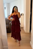 Great for the petite girlies - I got so many compliments and the wine color is stunning! - Ranita G.