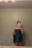 This dress is amazing and so flattering on all body types!! It definitely runs small so I would size up for comfort, but it is amazing! - Maddie T.