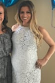I got this to wear to my baby shower since I wanted a baby blue dress, the color was perfect. I normally wear a small, but I tried a medium and that was just a bit too tight so I had another week to return it and get one size up - a large was perfect to go around the bump and still allow me to move around comfortably. I got soo many compliments at my shower on how gorgeous my dress was! Lulus is my go to for any occasion dress! - Jessica R.