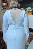 oh my goodness, I love this dress. I went through three different sizes to find the right one! If you have broad shoulders like I do, SIZE UP. A LOT. I'm typically a size 12 in dresses and used to the size chart to order a size L. The size L zipped, but the shoulders wouldn't stay on me. xl was the same! Size 1x fits my shoulders and back soooo well. This dress is so flattering, I can't wait to wear it. I will need to get it altered, but I love it so much!! - Tori F.