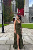 The dress is beautiful, perfect fabric, perfect fit, very well made, exceeded my expectations. - Renara S.