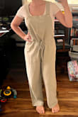 Originally ordered a S and returned it for an XS and could probably wear an XXS. Love where the length falls for a 5'1 girlie. Runs large so order down! Comfy and cute! - Chevas K.