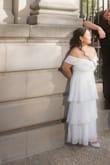 It was absolutely perfect for our pre-wedding photoshoot! I am on the shorter side, so I took off the last layer of tulle on the dress. Other than that, it was perfect everywhere else! I will definitely be wearing it again! Got so many compliments on it as well! - Anna B.