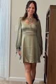 Love this sage dress. It's different, and that makes it special. Fits like a glove. - Ashley L.