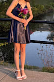 It was perfect and fit perfectly! It has adjustable straps, so I was able to make it fit even though I have very small shoulders. The color was beautiful, and it was very comfortable! - Cecilia R.