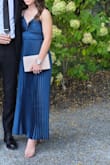 This dress was perfect for a formal wedding I attended. Being short, I always have to get dresses hemmed, but this was a great length & did not need hemming. As well, there was padding already in the cups, which was very nice. The straps are adjustable if needed too. I got lots of compliments on it and would 100% recommend it to anyone! - Courtney R.