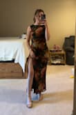 This dress was perfect. I received so many compliments. It fits true to size for me - Annie K.