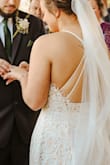 Love love love this dress! I altered it because it was a little too showy for my wedding, but the style fit my vibe, so I had to make it work. It is so beautiful! - Bri R.