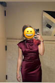 Great dress! I received so many compliments! It is a little large in the chest area. I sewed ribbon in the back to tie it together, and it fit great. Very long, even with heels on, so expect to use adhesive hem or to go get it hemmed. Overall 8/10! - Jalen H.