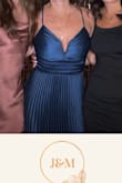 Got the navy blue color and loved it. I received several compliments at the wedding. It was super comfortable, flattering, and I felt great in it! I loved that I didn't have to wear a bra because it was very supportive. - Ashley F.