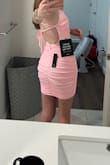 This dress is absolutely perfect! The color is gorgeous and the size is perfect. The texture of this dress also feels great on my skin. - Riley L.
