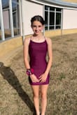 Fit perfectly and the ties helped keep it tight and no slipping when she danced. Perfect dress for homecoming to not spend a ton! - Justine M.