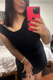 Decided to go to true to size, material is forgiving and not itchy, and not too short. Perfect length definitely a staple, also can transition to winter with nylons - Eva A.